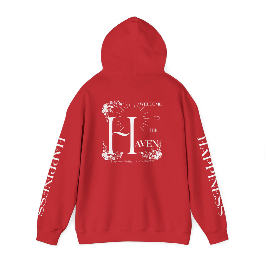 Women's "Welcome to the Haven" Happiness Artisans Hooded Sweatshirt
