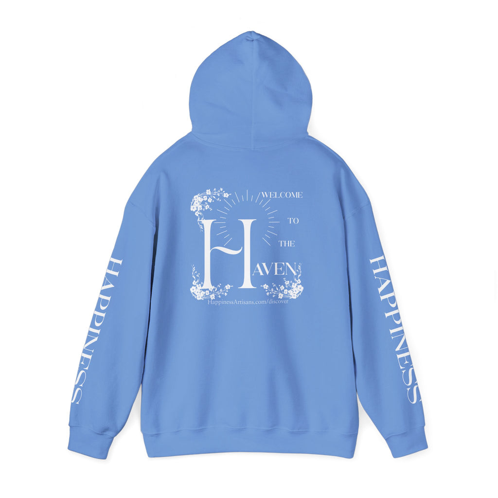 Women's "Welcome to the Haven" Happiness Artisans Hooded Sweatshirt
