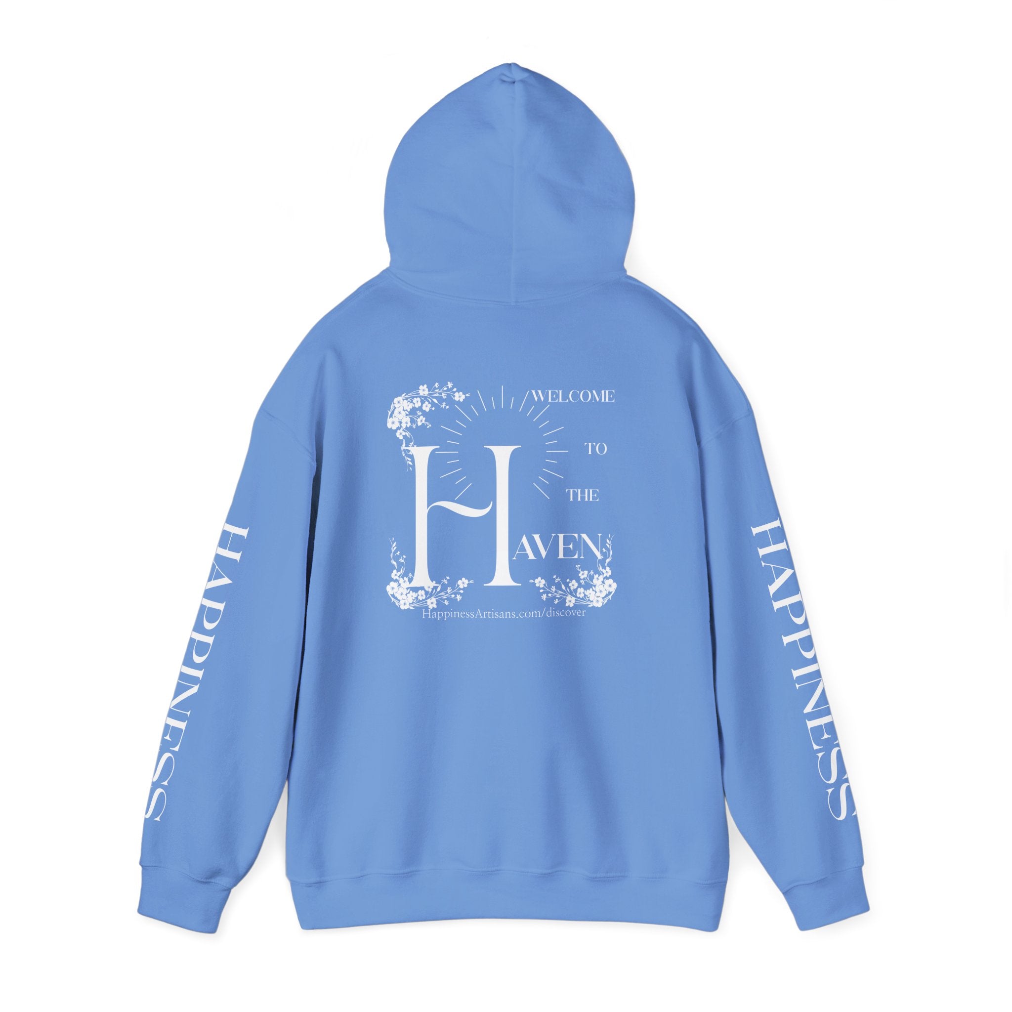 Women's "Welcome to the Haven" Happiness Artisans Hooded Sweatshirt