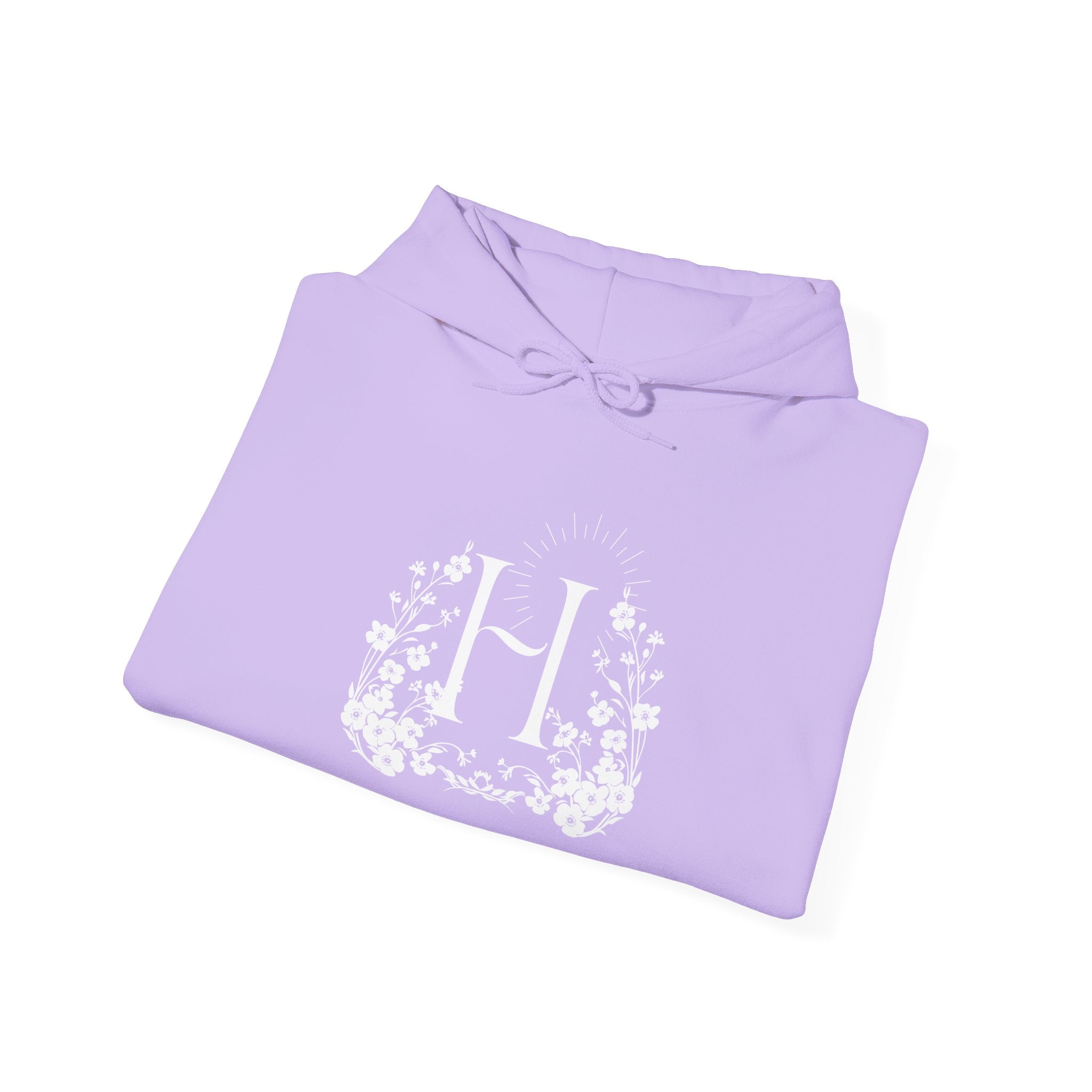 Floral Monogram H Hoodie | Happiness Artisans Hoodie with "Nothing Changes If Nothing Changes" Quote and Butterfly
