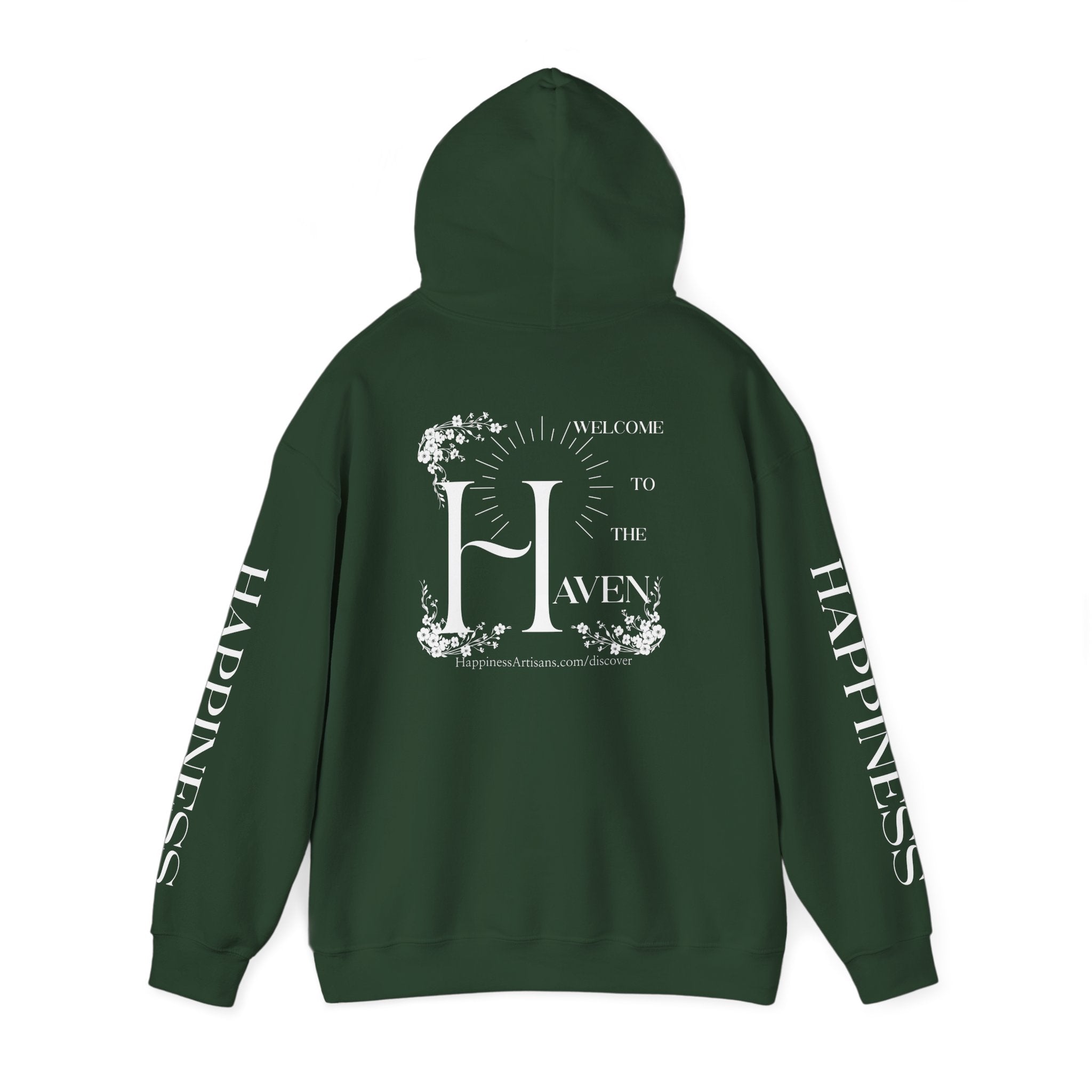Women's "Welcome to the Haven" Happiness Artisans Hooded Sweatshirt