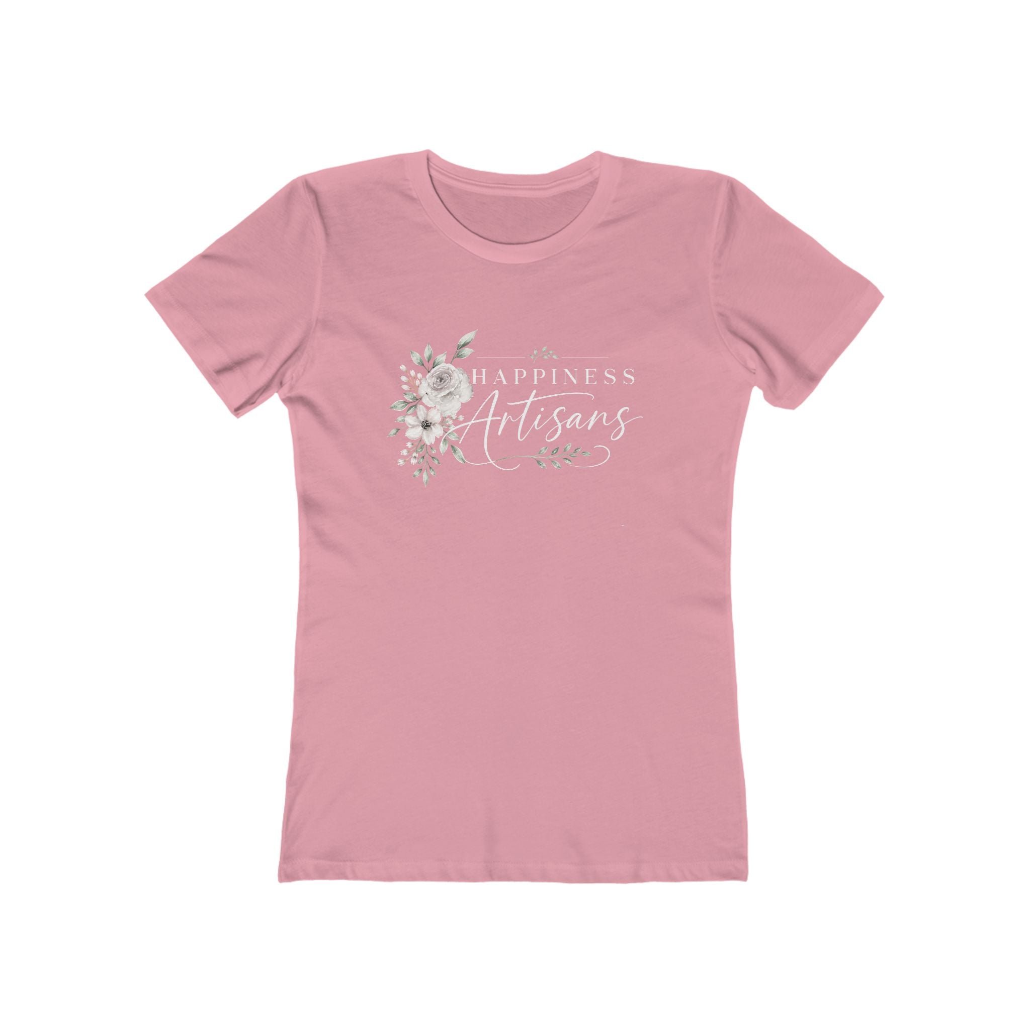 Happiness Artisans Floral Script T-Shirt | Floral Tee