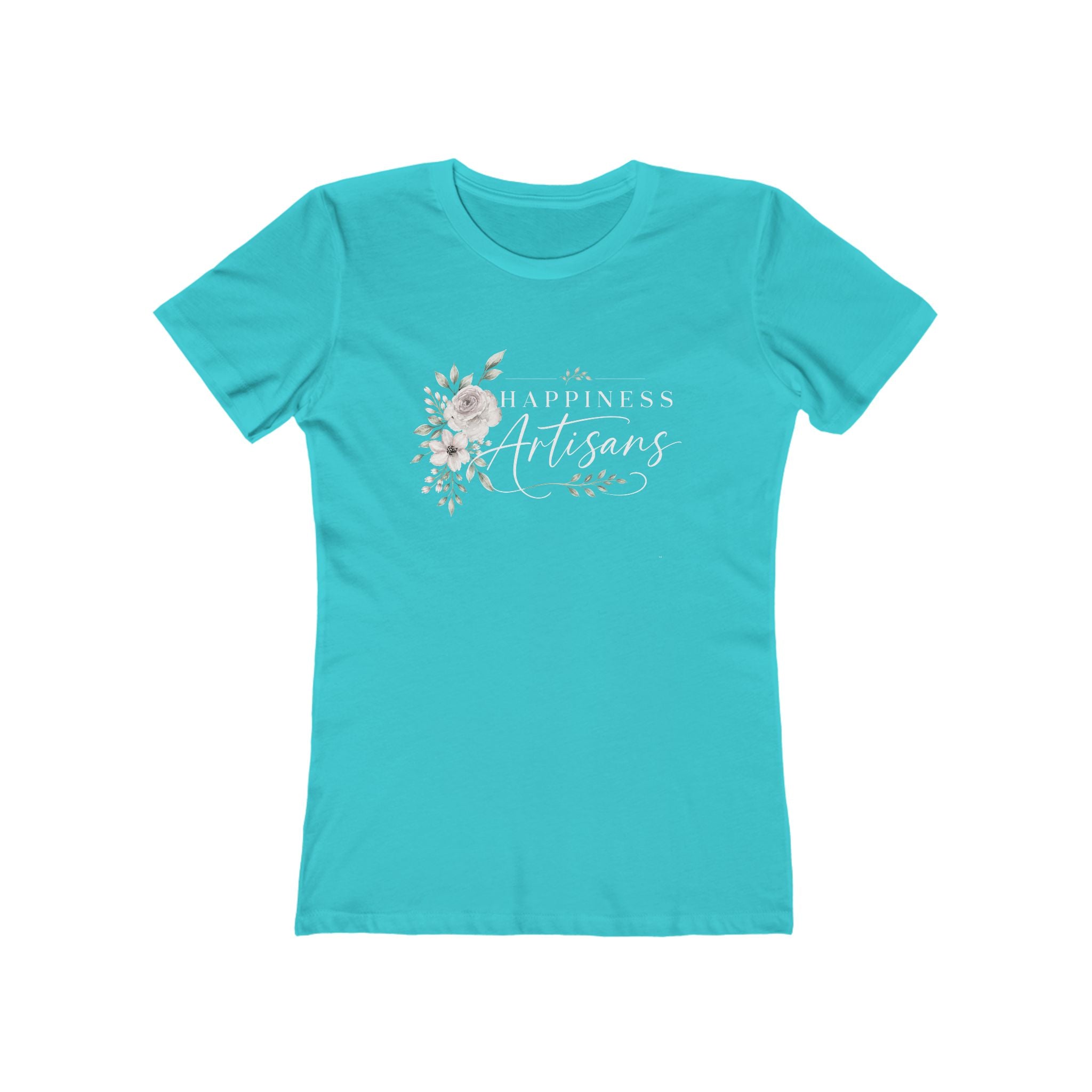 Happiness Artisans Floral Script T-Shirt | Floral Tee