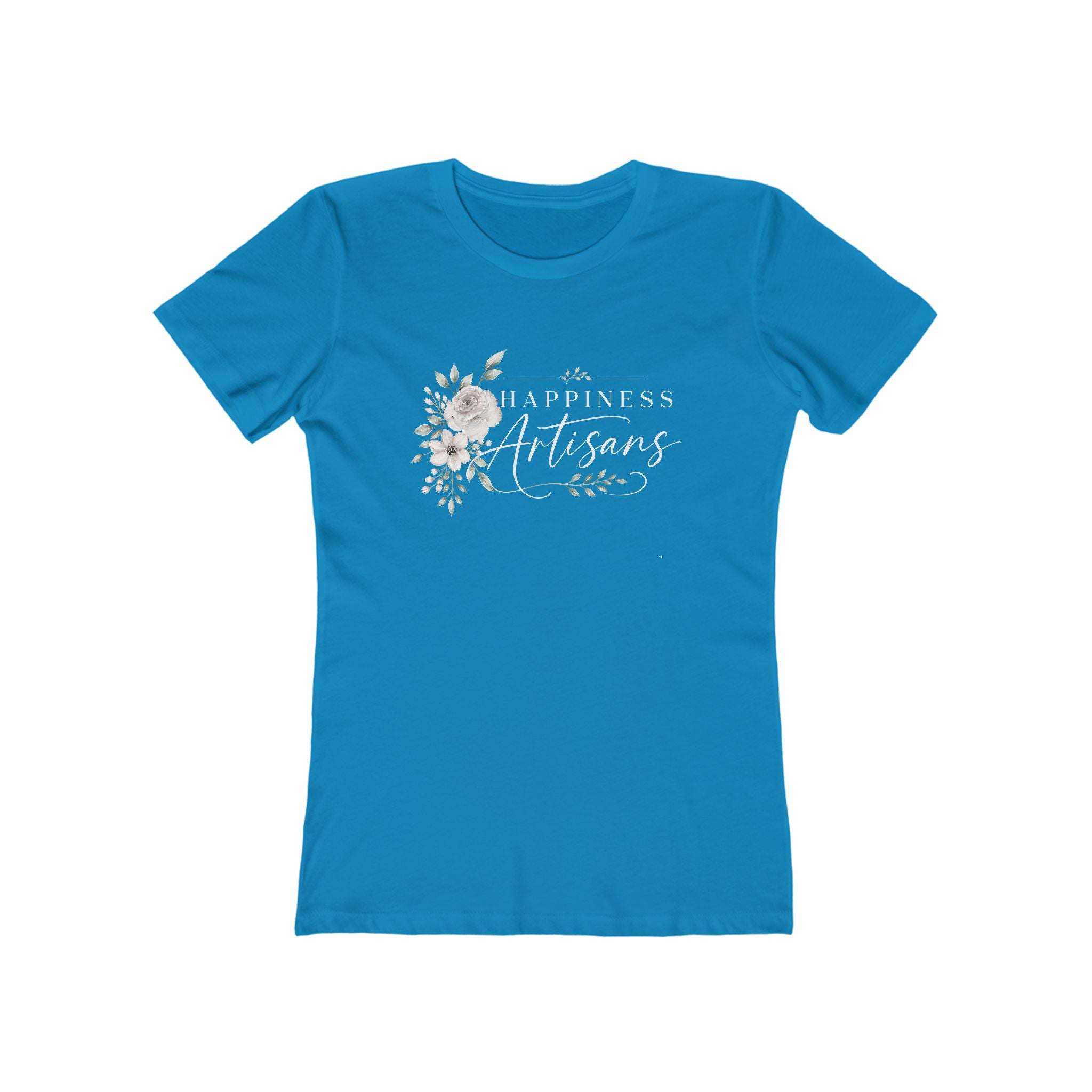 Happiness Artisans Floral Script T-Shirt | Floral Tee