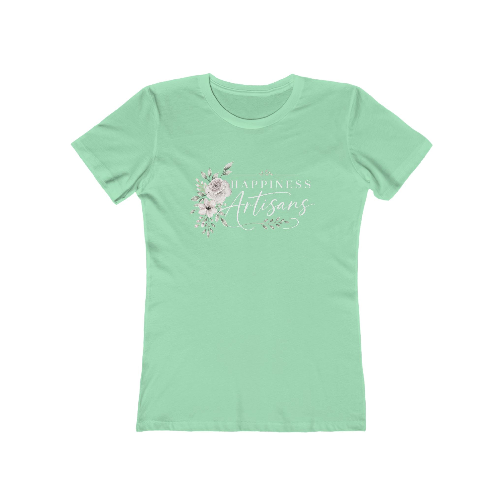 Happiness Artisans Floral Script T-Shirt | Floral Tee
