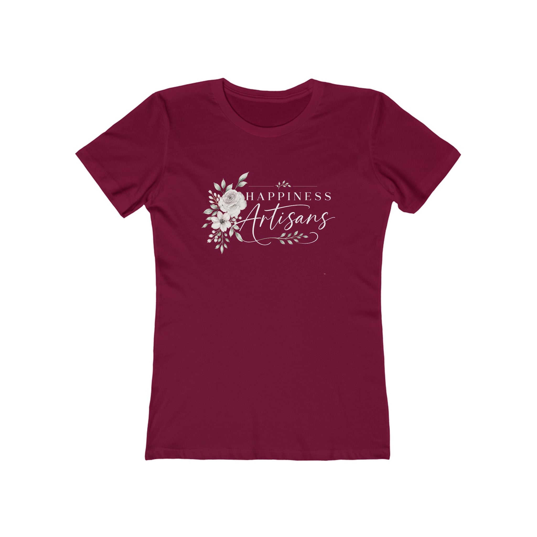 Happiness Artisans Floral Script T-Shirt | Floral Tee