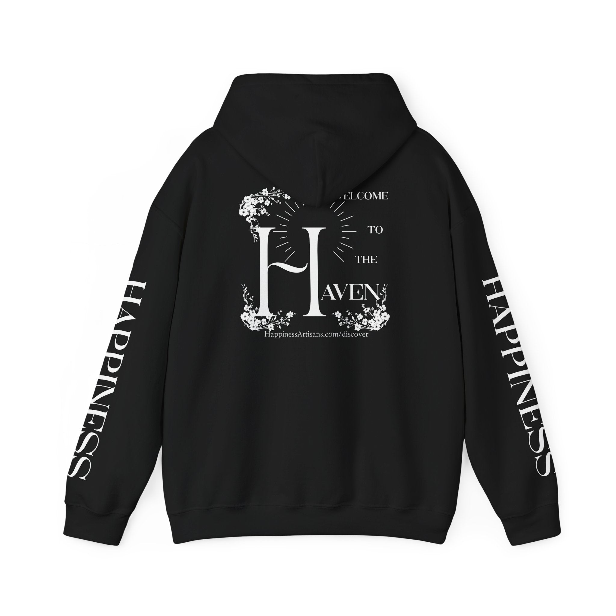 Women's "Welcome to the Haven" Happiness Artisans Hooded Sweatshirt