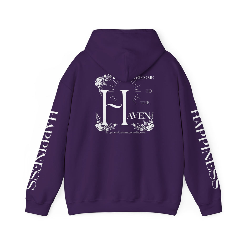 Women's "Welcome to the Haven" Happiness Artisans Hooded Sweatshirt
