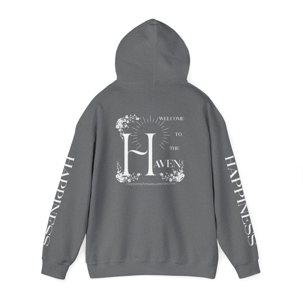 Women's "Welcome to the Haven" Happiness Artisans Hooded Sweatshirt
