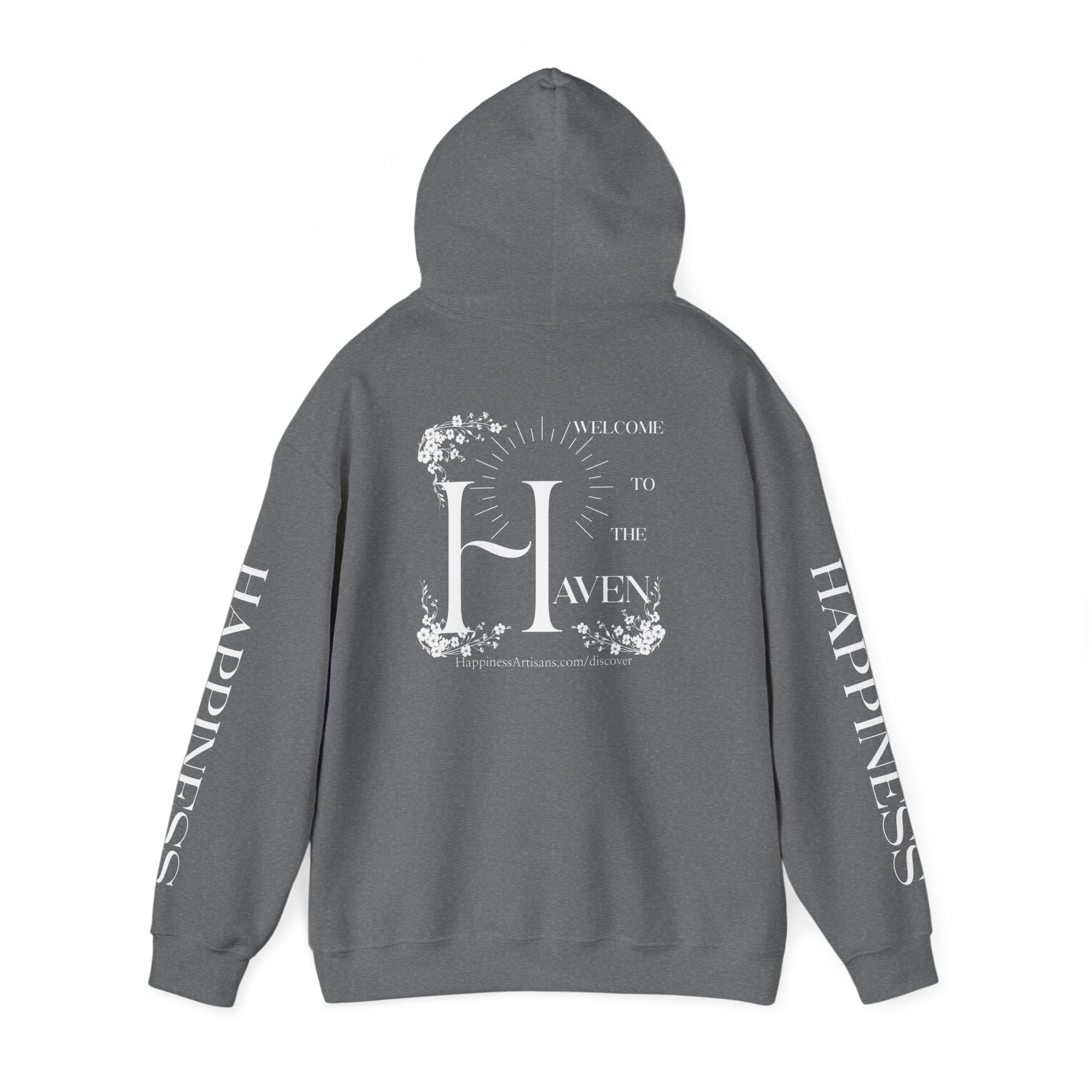 Women's "Welcome to the Haven" Happiness Artisans Hooded Sweatshirt