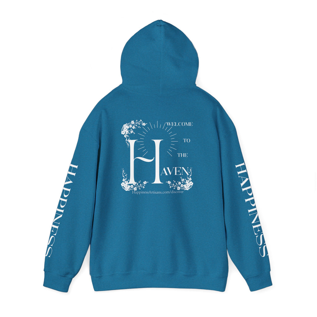 Women's "Welcome to the Haven" Happiness Artisans Hooded Sweatshirt