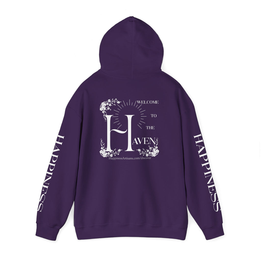 Women's "Welcome to the Haven" Happiness Artisans Hooded Sweatshirt