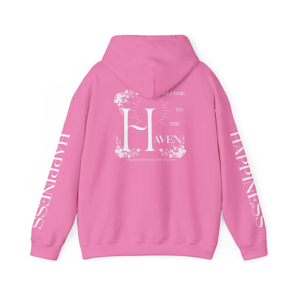 Women's "Welcome to the Haven" Happiness Artisans Hooded Sweatshirt