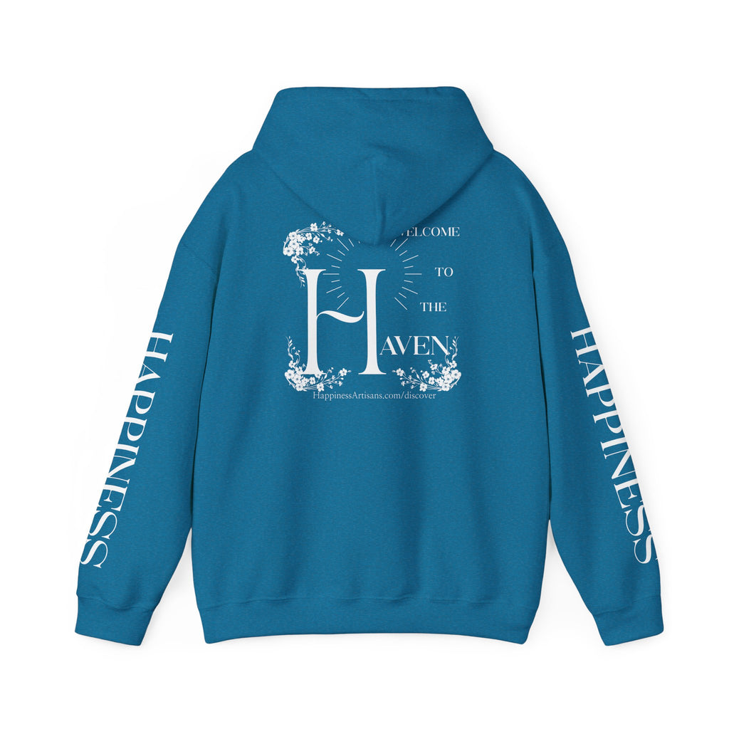 Women's "Welcome to the Haven" Happiness Artisans Hooded Sweatshirt