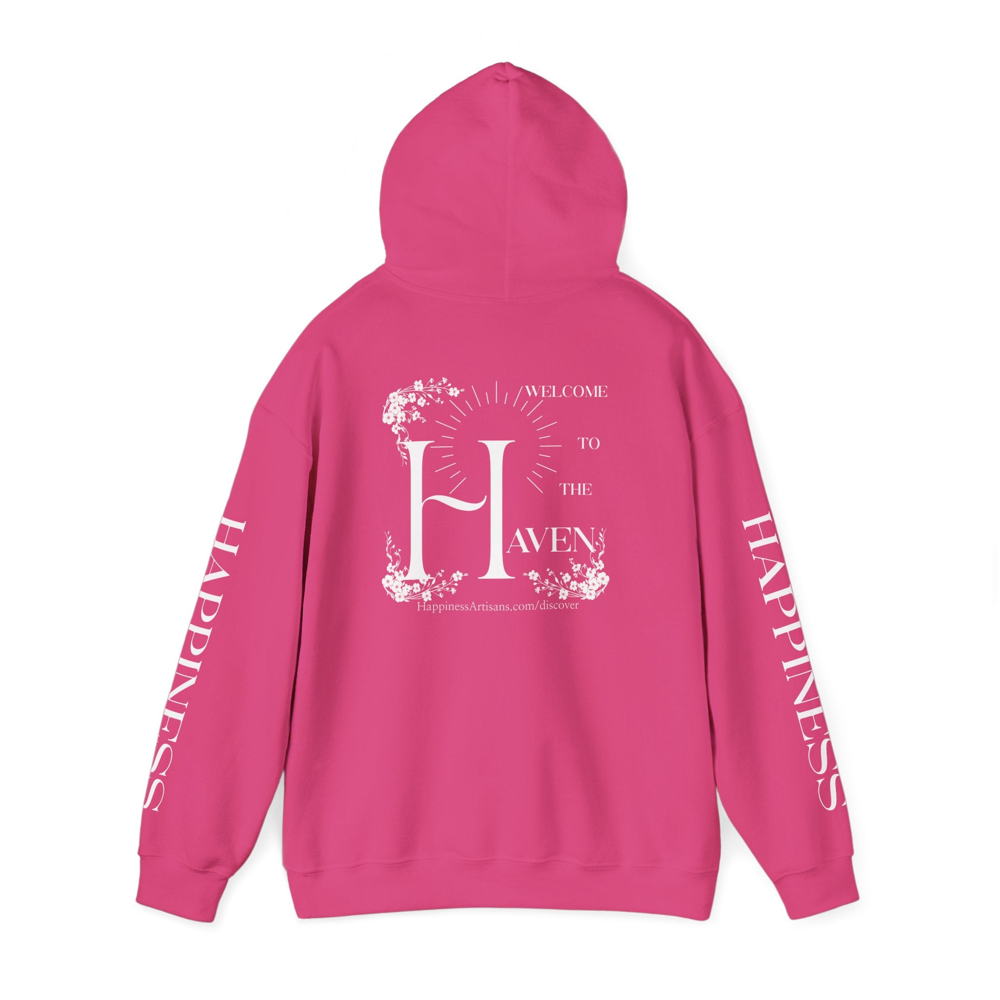 Women's "Welcome to the Haven" Happiness Artisans Hooded Sweatshirt