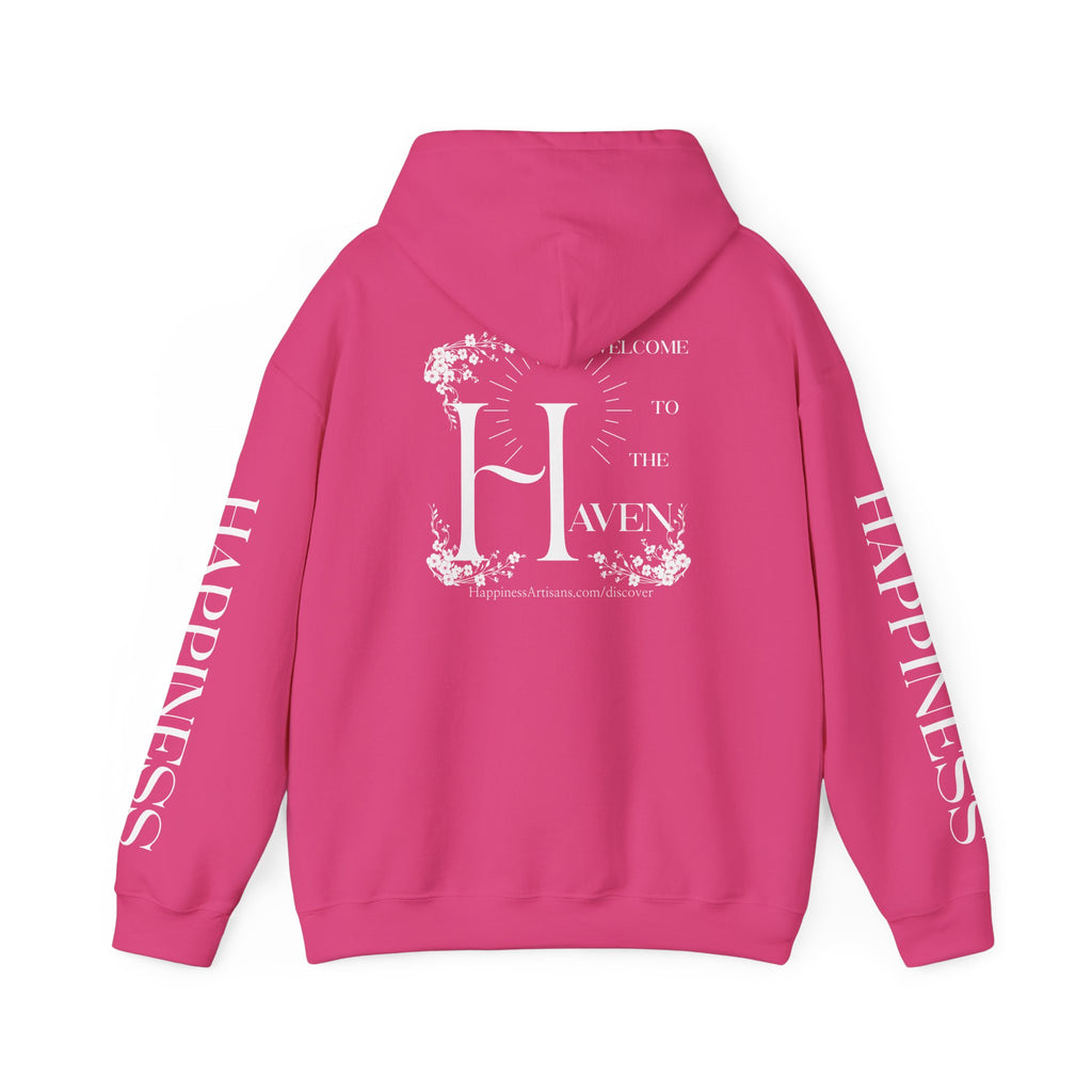 Women's "Welcome to the Haven" Happiness Artisans Hooded Sweatshirt