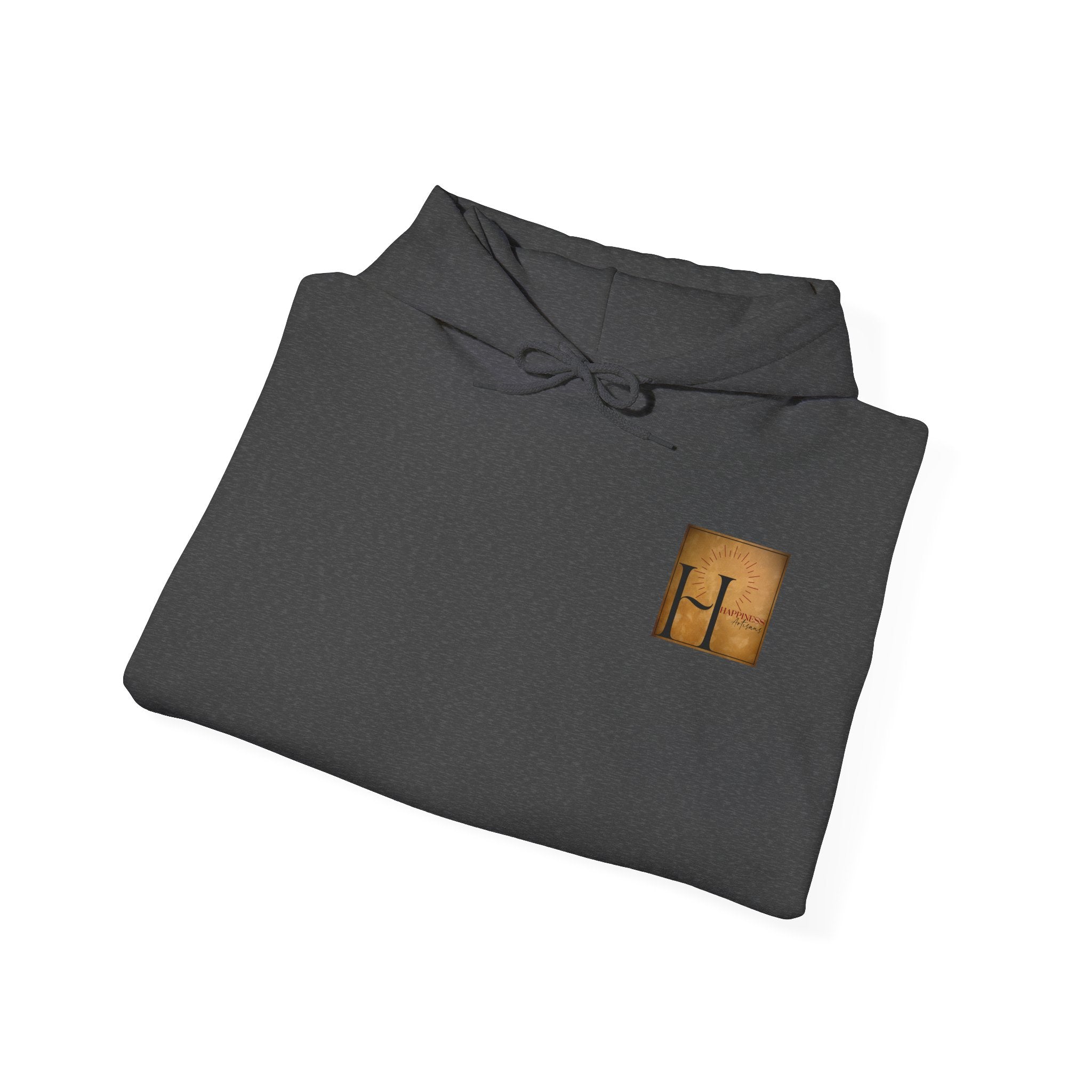 Happiness Artisans Gold Sleeve Print Hoodie