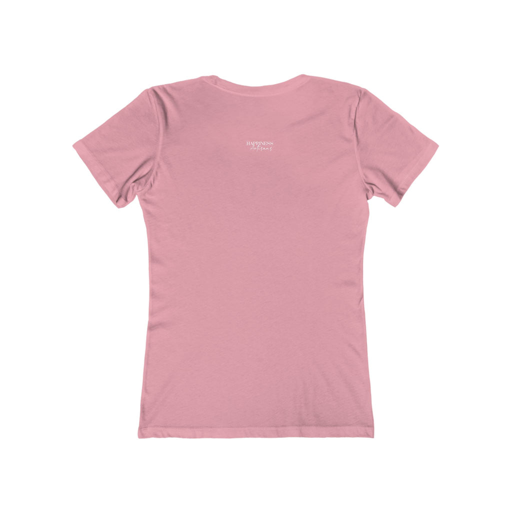 Floral Initial 'H' Boyfriend Tee for Women – Vintage Botanical Monogram Shirt