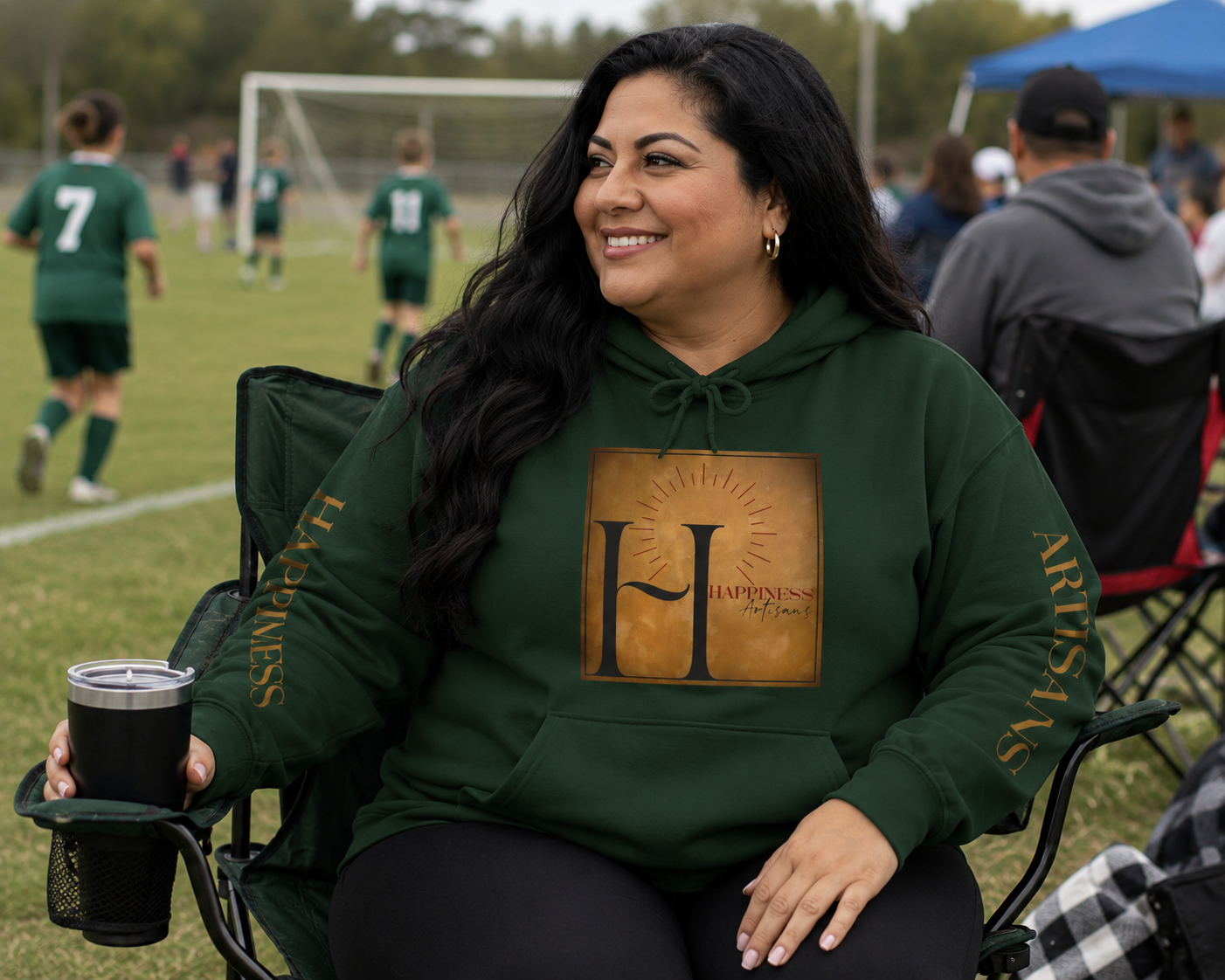 Happiness Artisans Inspirational Hoodie — "Make Today's Struggles a Distant Memory" Motivational Pullover