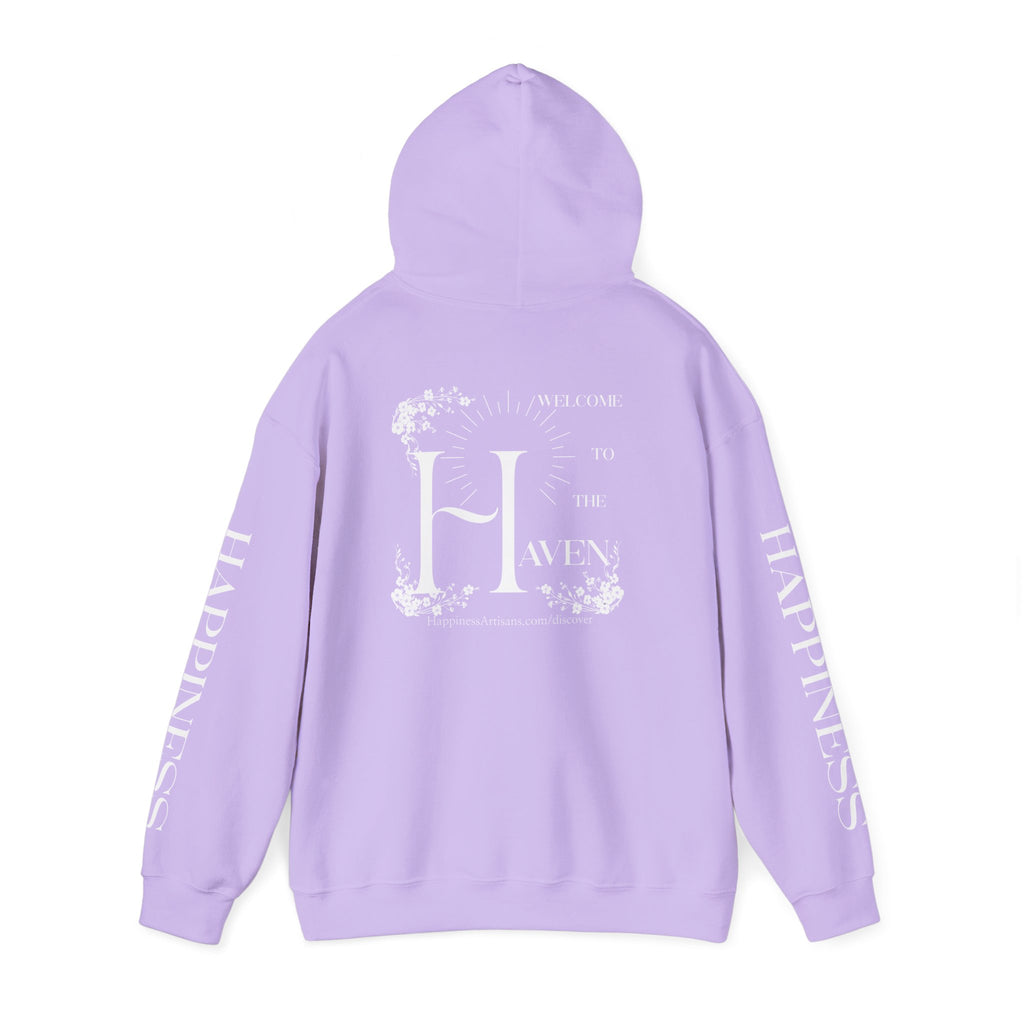 Women's "Welcome to the Haven" Happiness Artisans Hooded Sweatshirt