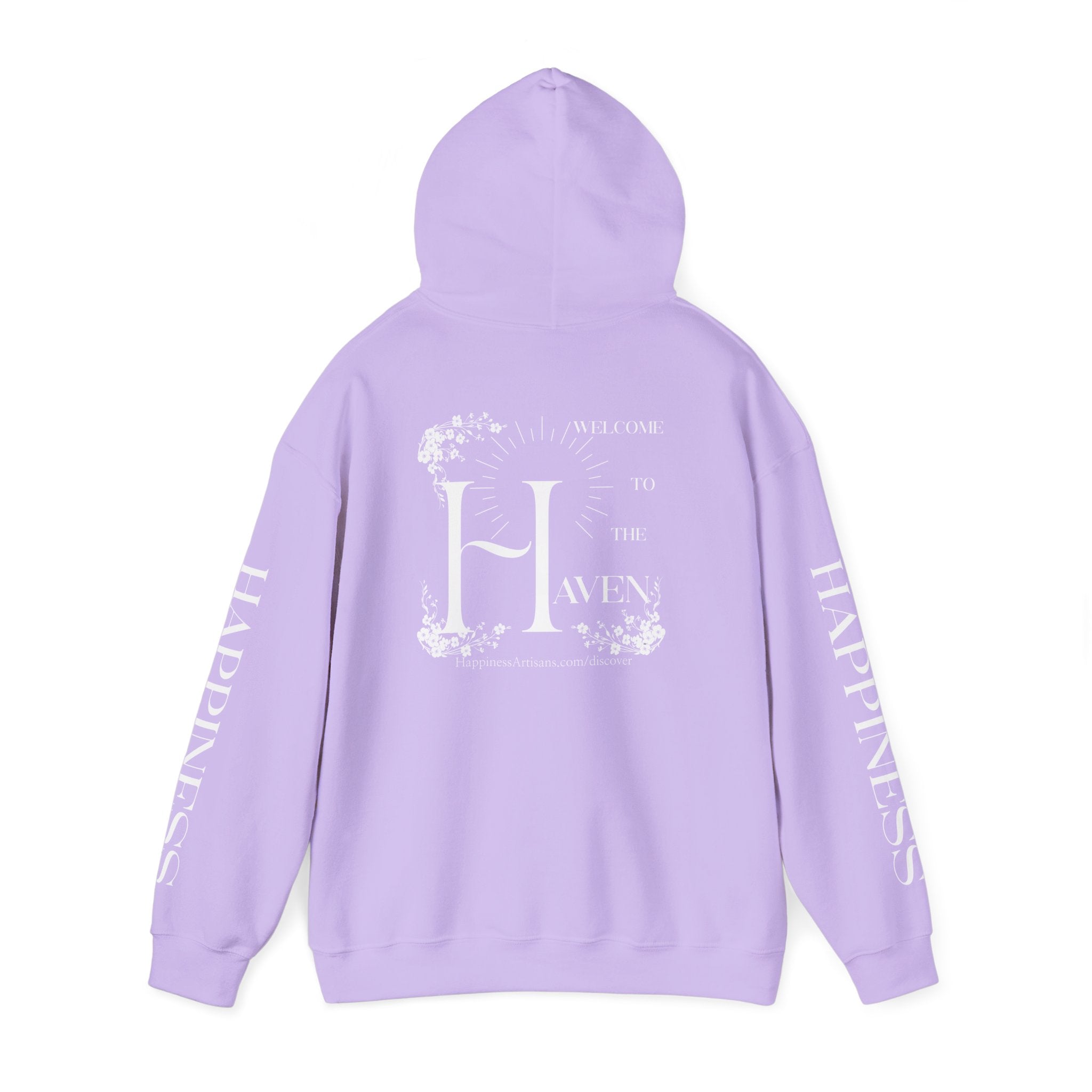 Women's "Welcome to the Haven" Happiness Artisans Hooded Sweatshirt