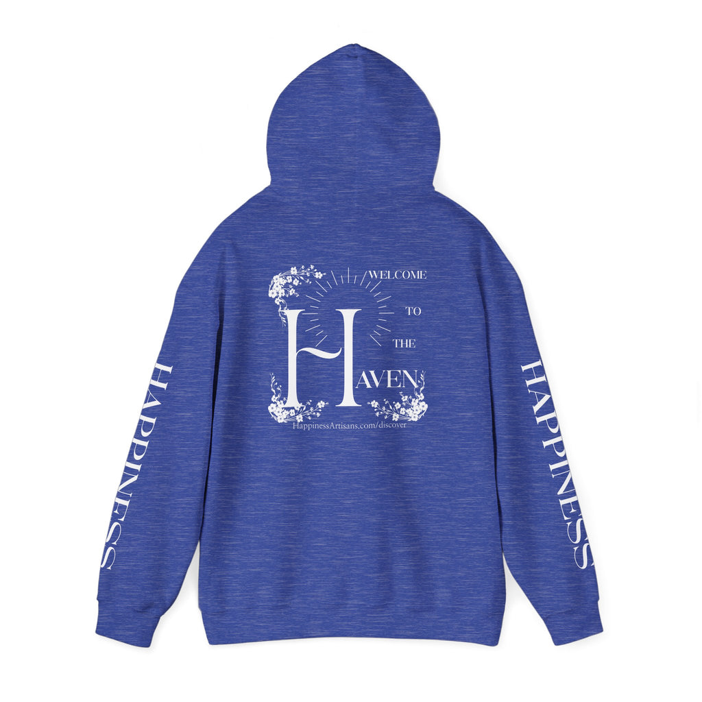 Women's "Welcome to the Haven" Happiness Artisans Hooded Sweatshirt