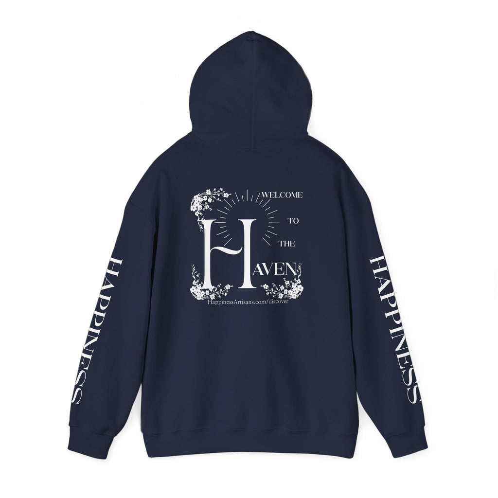 Women's "Welcome to the Haven" Happiness Artisans Hooded Sweatshirt
