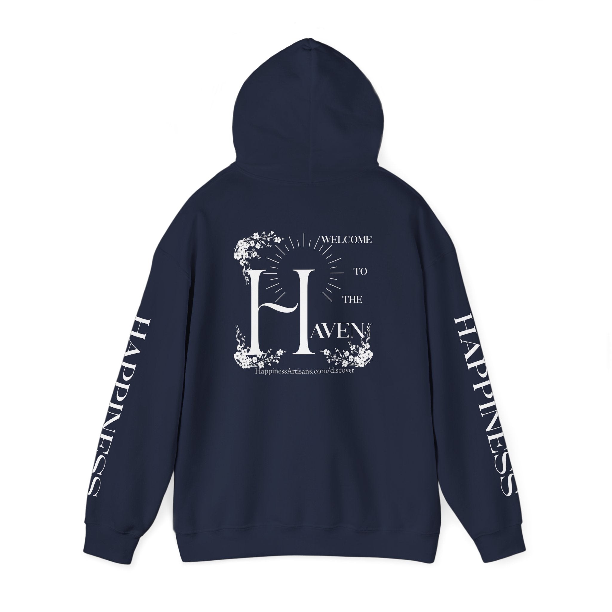 Women's "Welcome to the Haven" Happiness Artisans Hooded Sweatshirt