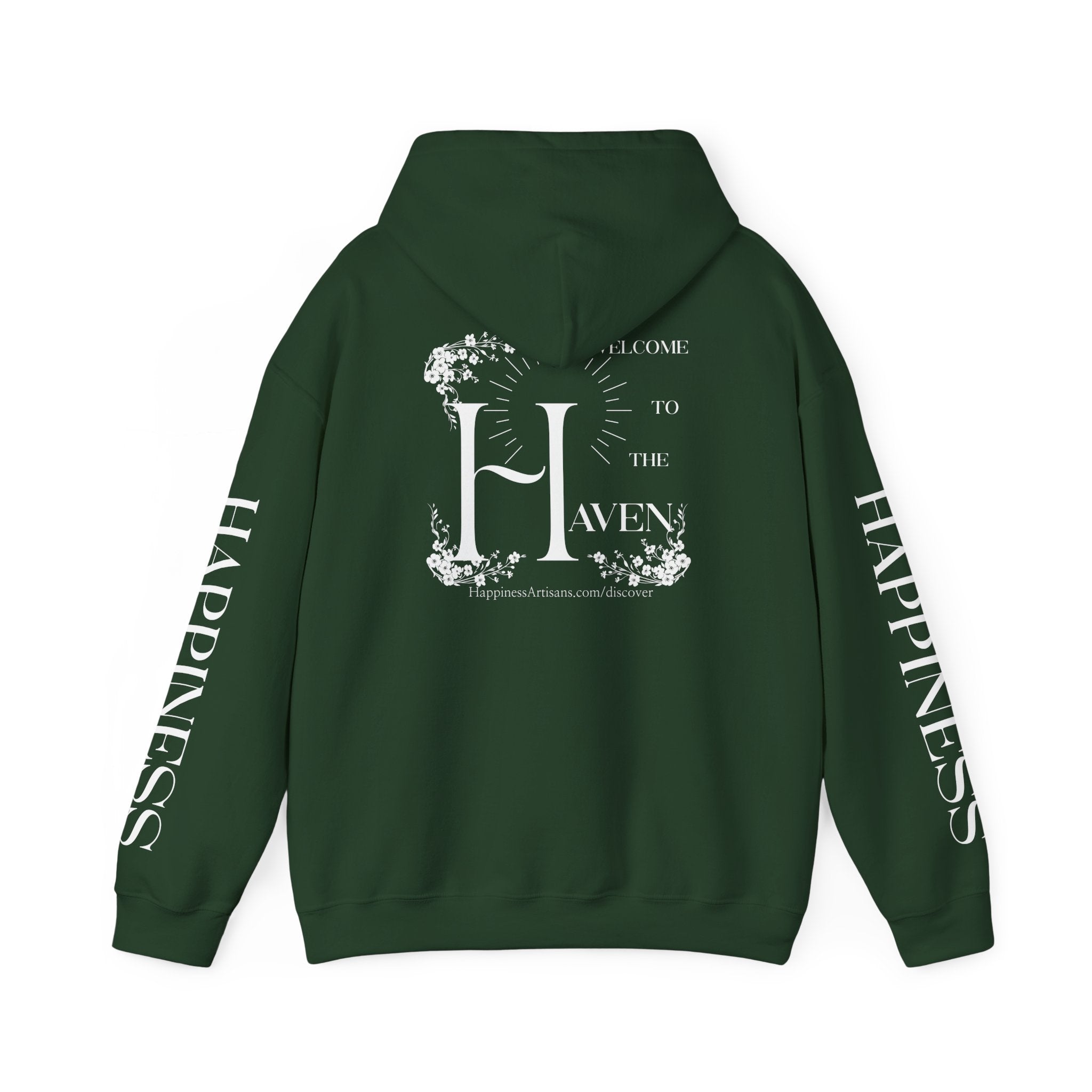 Women's "Welcome to the Haven" Happiness Artisans Hooded Sweatshirt