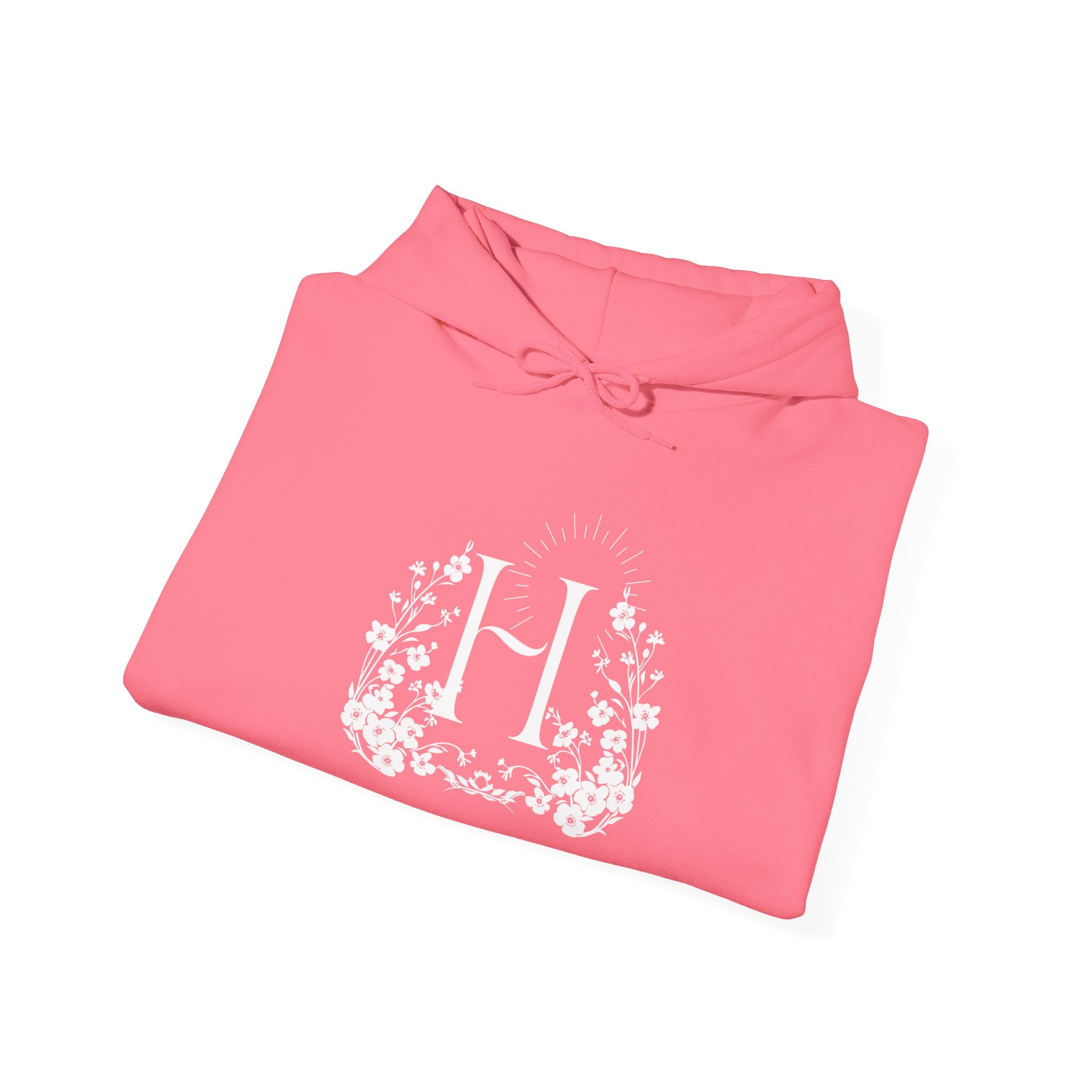 Floral Monogram H Hoodie | Happiness Artisans Hoodie with "Nothing Changes If Nothing Changes" Quote and Butterfly