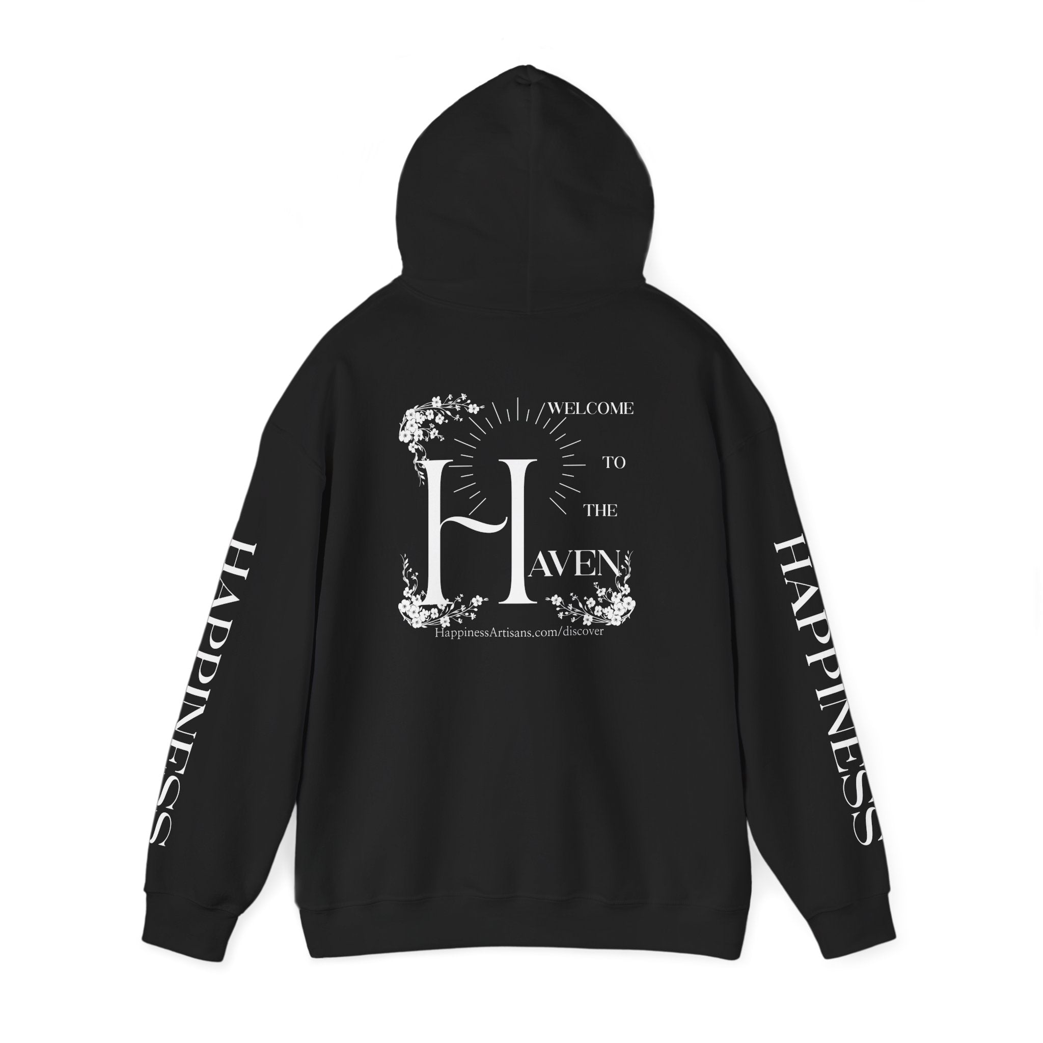 Women's "Welcome to the Haven" Happiness Artisans Hooded Sweatshirt