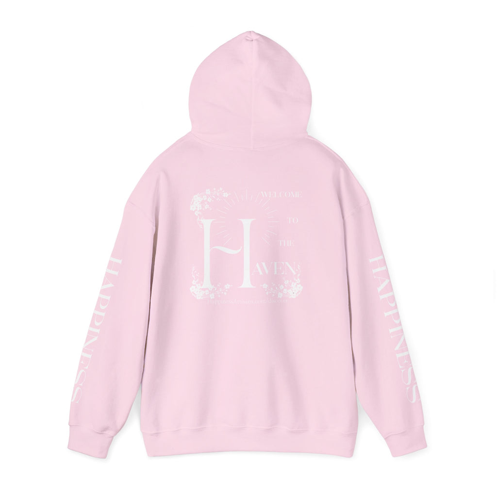 Women's "Welcome to the Haven" Happiness Artisans Hooded Sweatshirt